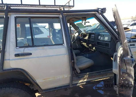 1990 Jeep Cherokee Laredo из США, поврежденный, VIN 1J4FJ58L1LL292189